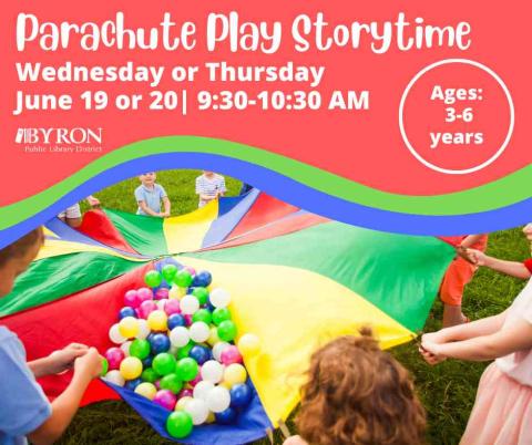 Children playing with a parachute.