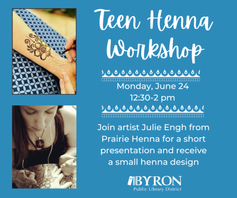 Teen Henna Workshop with Prairie Henna