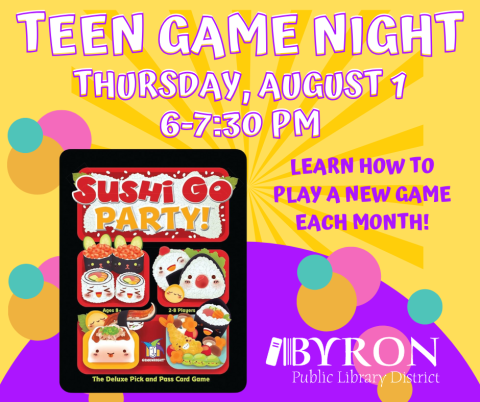 Teen Game Night- Sushi Go Party