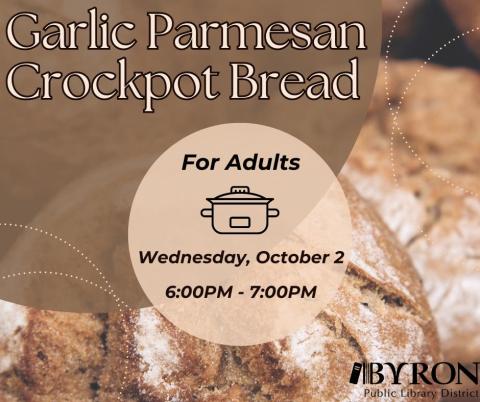 Garlic Parmesan Crockpot Bread Graphic