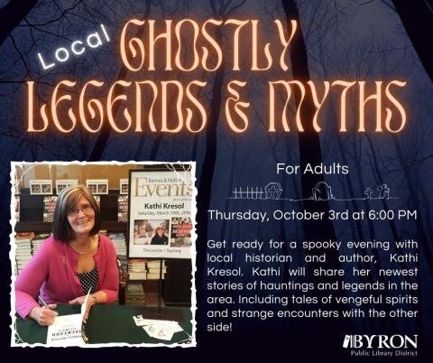 Local Ghostly Legends & Myths Graphic