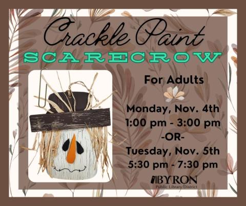 Crackle Paint Scarecrow Graphic