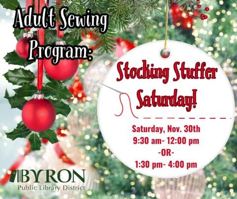 Sewing - Stocking Stuffer Saturday Graphic