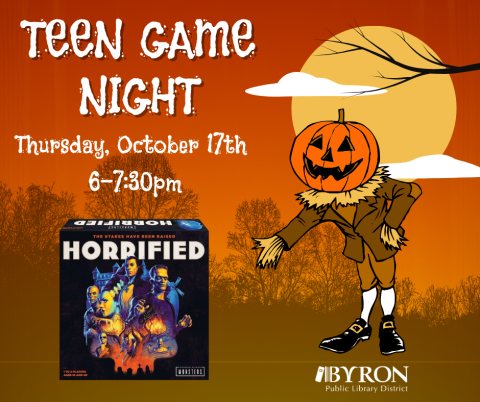 Teen Game Night- Horrified