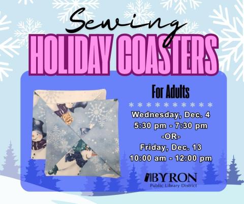 Sewing - Holiday Coasters Graphic