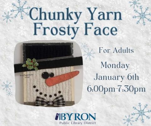 Chunky Yarn Frosty Face Graphic