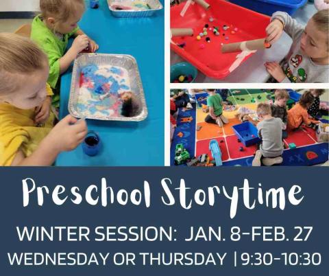 Photo of preschoolers at storytime.