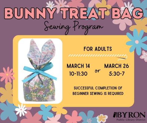 Sewing - Bunny Treat Bag Graphic