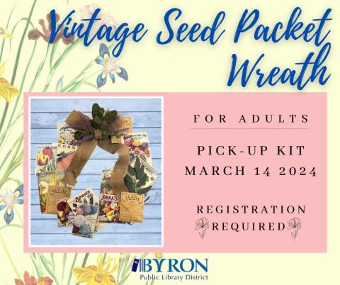 Vintage Seed Packet Wreath Graphic