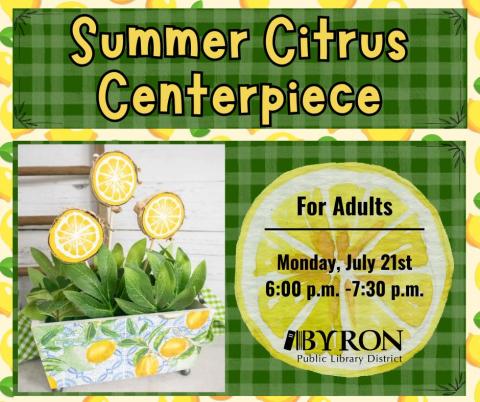 Summer Citrus Centerpiece Graphic