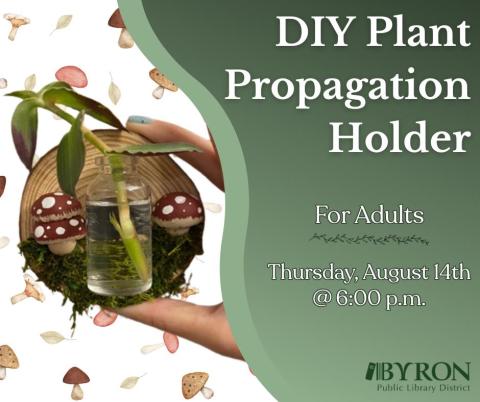 DIY Plant Propagation Holder Graphic