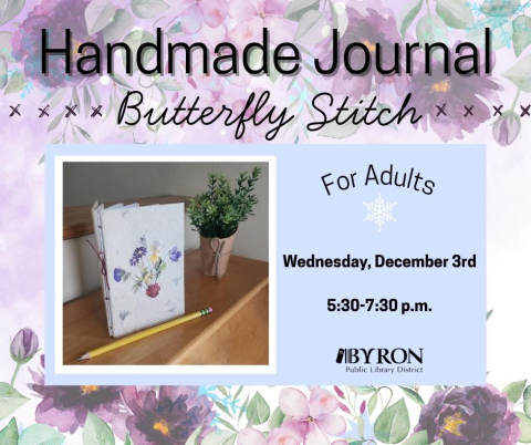 Handmade Journal - Butterfly Stitch Graphic