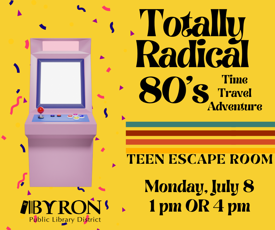 Teen Escape Room- Totally Radical 80's