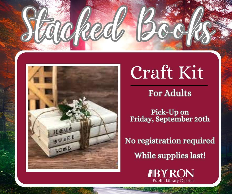 Stacked Book Craft Kit Graphic