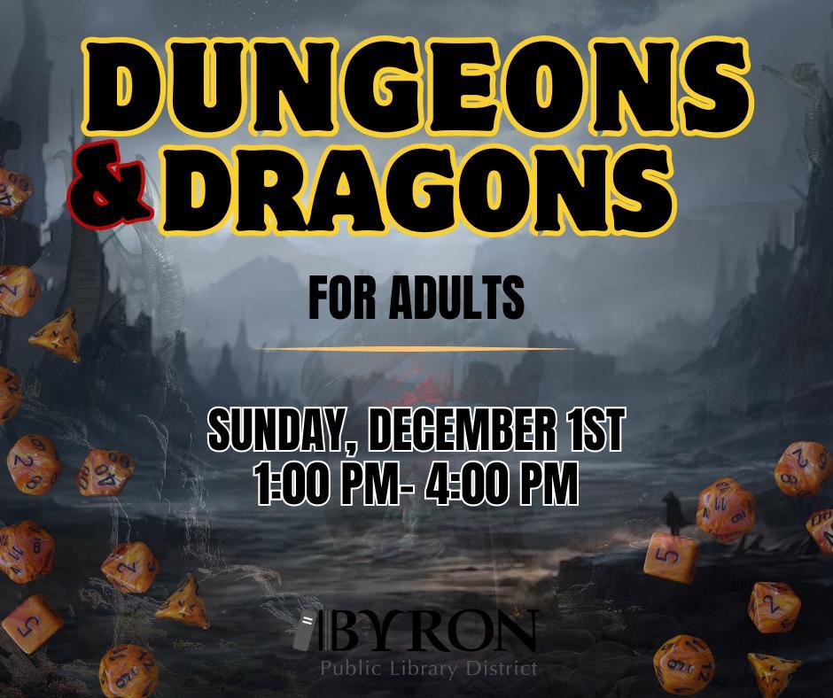 December Adult D&D Graphic