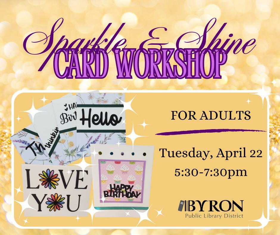 Sparkle & Shine Card Workshop Graphic