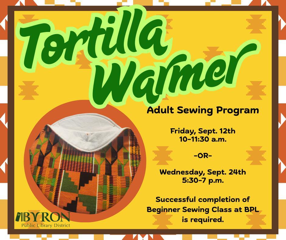 Sewing - Tortilla Warmer 